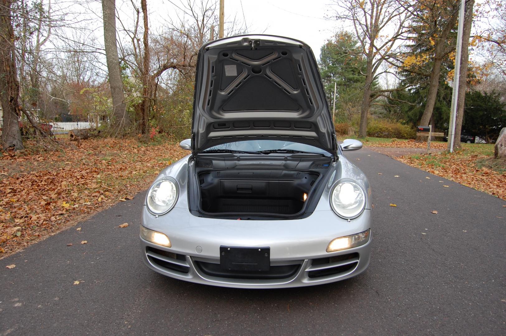 2006 Silver /Black Leather Porsche 911 (WP0CA29946S) with an 3.6L engine, 6 Speed Manual transmission, located at 6528 Lower York Road, New Hope, PA, 18938, (215) 862-9555, 40.358707, -74.977882 - Here we have a beautiful 911 convertible with a 3.6L 6 cylinder engine putting power to the rear wheels via a 6 speed manual transmission. The interior offers black leather, keyless entry, 2 master keys, cruise control, tilt steering wheel, power windows/locks/mirrors, power convertible top, power s - Photo#21